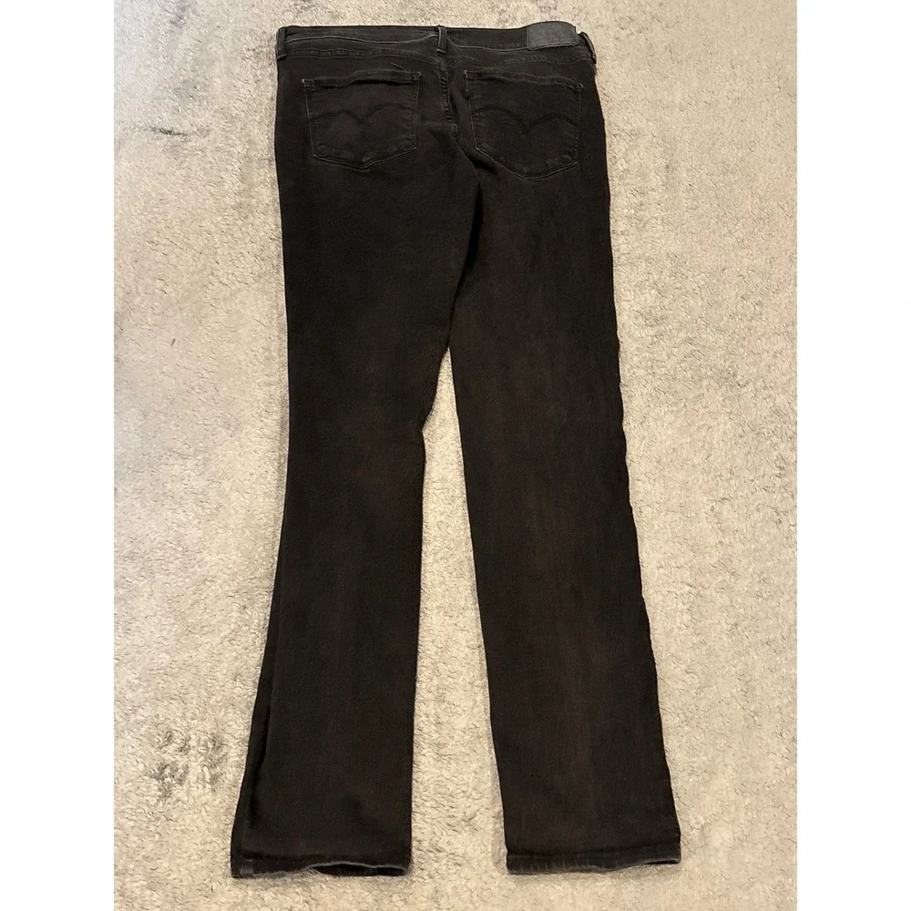 Levis 311 Shaping Skinny Jeans Womens 31 Black Mid Rise Stretch Denim Pants